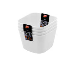 Ezy Multi Purpose Small Cups Tray - Pack Of 4 White