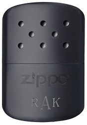 Personalized Black Hand Warmer From Zippo With Free Monogram