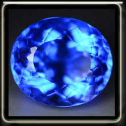 14.65ct Blazing Intense Blue Quartz If - Masterful Fancy Multi Faceted Oval
