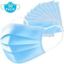 Homemark 3-PLY Disposable Protective Face Mask 50-PACK
