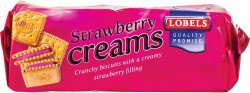 Lobels Biscuits 150G Strawberry Cream