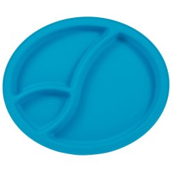 4PK Picnic Plate With Divisions Turq