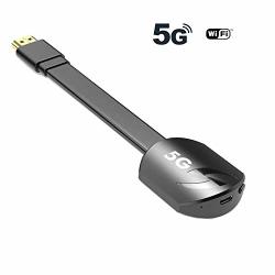 5G 1080P Wireless HDMI Display Adapter Iphone Ipad Miracast Dongle For Tv Upgraded Streaming Receiver Macbook Laptop Samsung Android Phones Business Education Thanksgiving Christmas