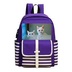 Fashion Printed Backpack Shy Cat School Bag