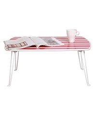 Mkkm Lazy Table-folding Table Wood-based Panels Folded Waterproof Fashion Bed Table Short Side Table Save Space 2