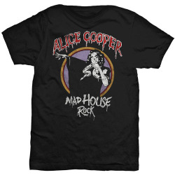 Alice Cooper Mad House Rock Mens T-Shirt Small
