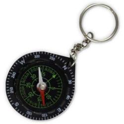 Liquid Keychain Black Analog Compass