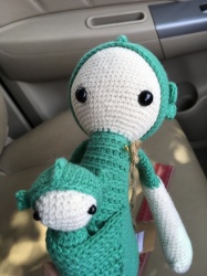 Sepp The Seahorse - Handmade Dolls Only Using High Quality Wools