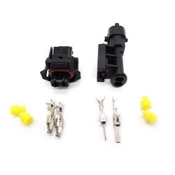 Cnkf 10 Sets Bosch 3.5MM 2 Pin Male Female Diesel Fuel Common Rail Injector And Crankshaft Sensor Connector For Vw Audi 1928403874