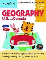 Geography Sticker Activity Book: U.s. And Canada Kumon Sticker And Activity Kumon Sticker Activity Books Pre-k & Up