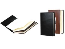 Adpel Italian Leather A5 Slip-on Cover Notebook