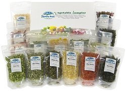 Harmony House Foods Dried Vegetable Sampler 15 Count Zip Pouches For Cooking Camping Emergency Supply And More