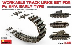 - 1 35 - Pz.iii Pz.iv Early Type Track Link Set Plastic Model Kit
