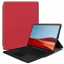 Smart Case For Microsoft Surface Pro X Ratesell Lightweight Smart Fold Stand Case Cover For Microsoft Surface Pro X 2019 Release Red