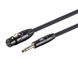 Monoprice 6FT Stage Right Xlr Female To 1 4INCH Trs Male 16AWG Cable Gold Plated