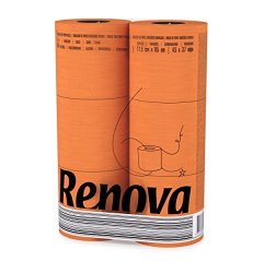 Renova Ultra-soft Ply Toilet Paper Rolls Orange