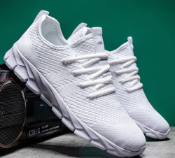 Comfortable Sneakers With Shock Absorption - 4.5 White