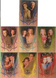 Buffy "the Vampire Slayer" - Ultimate 7 Card "all Foil" Promo Collection Buc1 To Buc7
