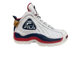 FILA - Grant Hill 2 Gb - White dress Blue Red Mens Hi Top Sneakers