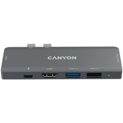 Canyon DS-5 7IN1 Thunderbolt 3 Hub - Space Grey