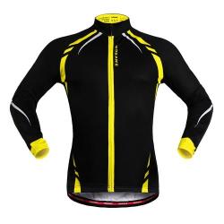 Wosawe BC274 Unisex Thermal Biking Jersey Long Sleeve Sportswear Outdoor Cycling Clothes Size: M ...
