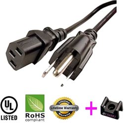 Epson PowerLite 1850W 1880 1915 1925W Projector Power Cable Cord Plug AC 5ft NEW 