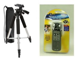 57 Inch TR-60N Tripod With Carrying Case + Lanc Remote Control For Sony HDR-HC1 HDR-FX1 FX5 VX2000 VX2100 VX2200 PD150 PD170 HDR-UX1 HC5