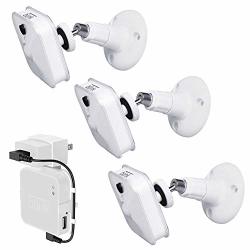 3PACK Koroao Wall Mount Bracket Ceiling Bracket Adjustable Indoor 360 Degree Swivel For Blink Indoor Camera Security System Come With A Sync Module Mount.