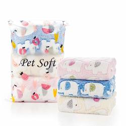 Pet Soft Cat Dog Blanket - Dog Blankets For Large Dogs Cozy Warming Puppy Pet Throw Blankets Fleece L