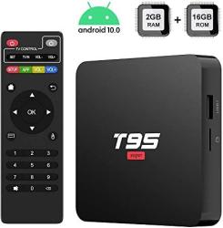 TUREWELL T95 Mini Android 9.0 TV Box 2GB RAM 16GB RO ad-Core Support 2.4Ghz WiFi 1080p 6K HDR Android Box Home Media Player