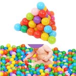 Mazhashop 100pcs Colorful Ball Fun Ball Soft Plastic Ocean Ball Baby Kid Toy Swim Pit Toy（5.5CM） 