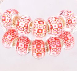 Bead Murano Style - Fits Most European Style Charm Bracelets