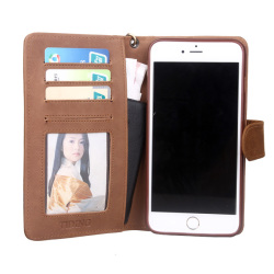 Genuuine Leather Case Flip Wallet Card Bag Case Phone Cover For Apple Iphone 6 6s Plus