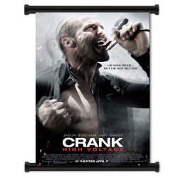 Crank Movie Jason Statham Fabric Wall Scroll Poster 16" X 24" Inches