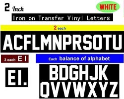 1 2 vinyl letters white