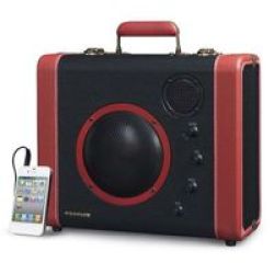 Crosley Soundbomb Portable Bluetooth Speaker Black And Red