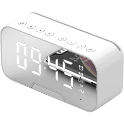 Mirror Alarm Clock Bt-speaker Temperature Display & Radio
