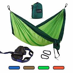 Beach Camping Garden Travel Lightweight Portable Single&Double Hammocks Parachute for Backpacking Geezo Camping Hammock 