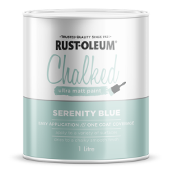 Decorative Chalked Paint Brush Matt Serenity Blue 1 L