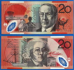 Australia 20 Dollars 200 Unc Plane Camel Boat Polymer Banknote