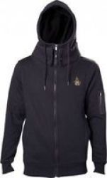 Difuzed Assassin& 39 S Creed Origins Crest Double Layered Hoodie Blackx-large