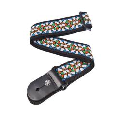 PLA-50E02 - Pw 50MM Strap Stained Glass