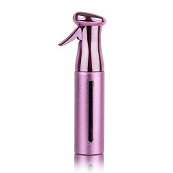 Salon Style Flairosol Hair Spray Bottle 10OZ Patent - 360 Ultra Fine Water - Continuous Aerosol Free Trigger Mist Sprayer Bottle By Beautify Beauties Purple