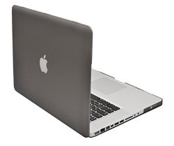 Lilware Smooth Touch Ultra Slim Matte Hard Plastic Case For 15.4" Inch Macbook Pro 2ND Generation Model: A1286. Grey Semi-transparent