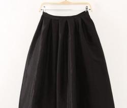 Aomei Long Maxi Women Summer Skirts - 118CM Black L