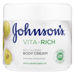 Johnsons Vita-rich Body Cream 350ML - Grape Seed