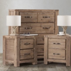 Vancouver Chest of Drawers & Pedestal Set