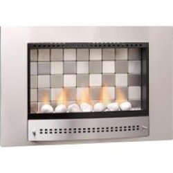 Picture Fireplace Tiled Back