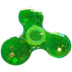Flashfidget Green Diamond Fidget Spinner Bling Shiny Rare