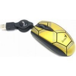 Genius Navigator P300 MINI Retractable Optical USB Football Mouse Supplied Colour May Vary